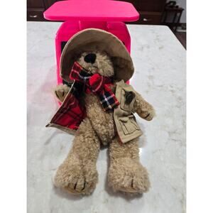 1985- 97 Boyds Bear Doll JB BEAN Series #1364 Stuffed Plush Fishing Bearware